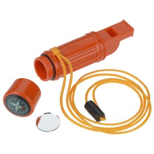 Additional Image 3 - a orange whistle with a cord