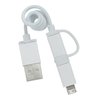 View Image 4 of 8 of Coiled Duo Charging Cable with Carabiner Case