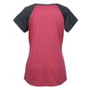 View Image 2 of 3 of Double Heather Challenger Tee - Ladies' - Embroidered