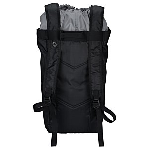 Additional Image 1 - a back of a black backpack