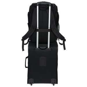 Additional Image 3 - a black rolling bag with wheels