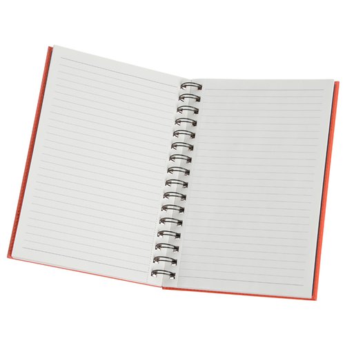 Additional Image 1 - a white notebook with red trim