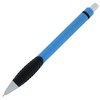 a blue and black pen