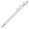 View Image 6 of 6 of Incline Soft Touch Stylus Metal Pen - White - 24 hr