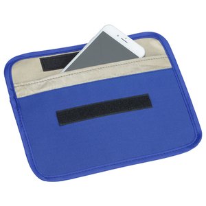 Additional Image 4 - a blue and silver card holder