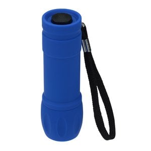 Additional Image 2 - a blue flashlight with a strap