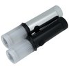 a black and white binoculars