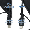 View Image 5 of 5 of Posh Duo Charging Cable Keychain