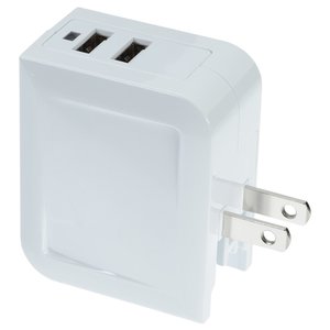 Additional Image 8 - a white adapter with two ports