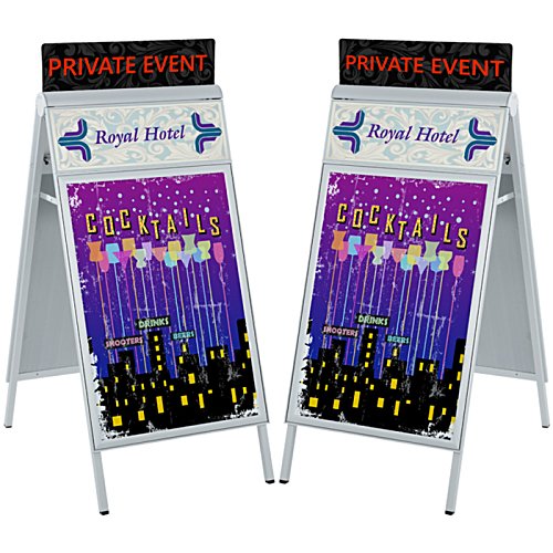 Additional Image 1 - a pair of white signs