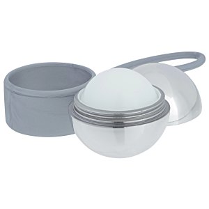 Additional Image 1 - a round white object with a silver band