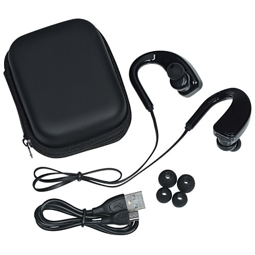 Additional Image 2 - a black case with earbuds and headphones