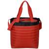 a red and black bag