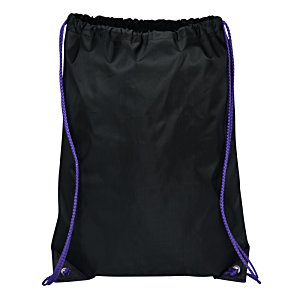 Additional Image 2 - a black bag with purple zippers