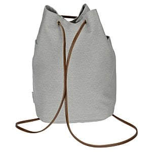 Additional Image 2 - a grey bag with a brown strap