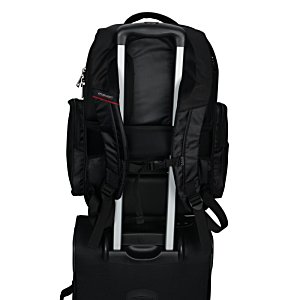 Additional Image 5 - a black backpack with a black strap