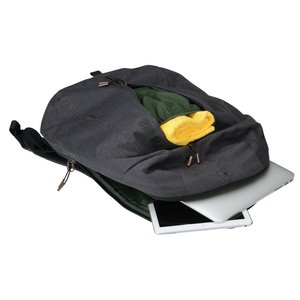 Additional Image 2 - a black backpack with a yellow object on it