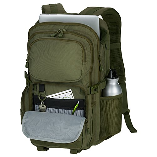 Additional Image 2 - a green backpack with a white background