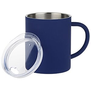 Additional Image 1 - a blue mug with a white lid