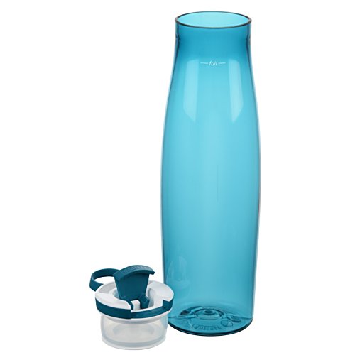 Additional Image 3 - a blue water bottle and a white cap