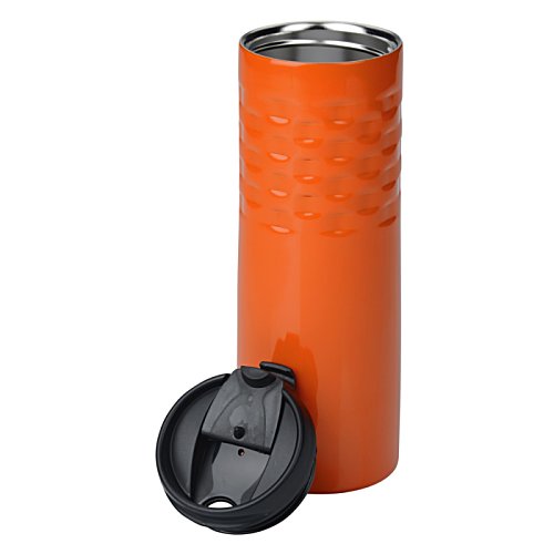 Additional Image 1 - a orange cylinder with a black lid