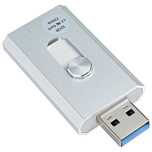 Additional Image 4 - a white usb flash drive
