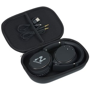 Additional Image 1 - a black case with a black case and two black earbuds