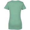View Image 2 of 3 of Threadfast Tri-Blend V-Neck T-Shirt - Ladies' - Screen