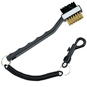 Additional Image 1 - a black and gold brush with a black strap