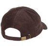 a brown hat with a gold band