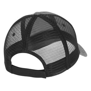 Additional Image 1 - a black hat with a mesh strap