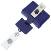 Additional Image 3 - a blue and white plastic keychain