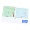 View Image 3 of 3 of Designer Paper Two-Pocket Presentation Folder - Stripes