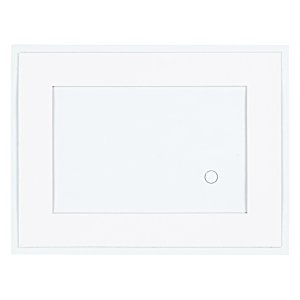 Additional Image 1 - a white rectangular object with a black circle