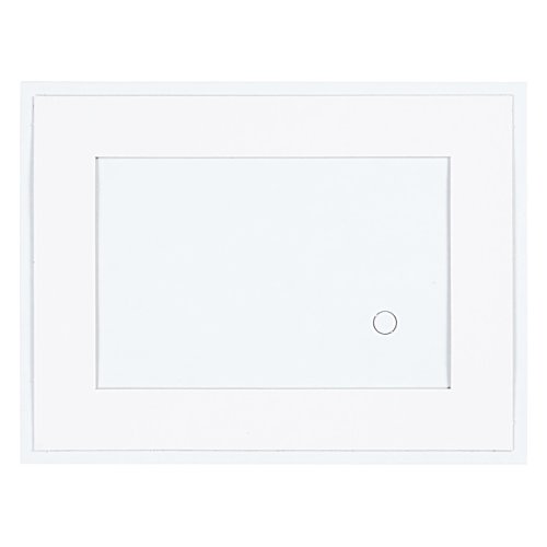 Additional Image 1 - a white rectangular object with a black circle