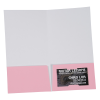 View Image 3 of 3 of Gloss Paper Two-Pocket Mini Folder - 9-1/2" x 5"