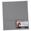 View Image 3 of 3 of Linen Paper Two-Pocket Mini Folder - 9" x 4"