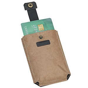 Additional Image 1 - a brown bag with green cards in it