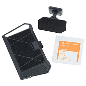 Additional Image 7 - a black device with a black cover and a white and orange label