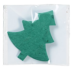 Additional Image 2 - a green felt tree in a plastic bag