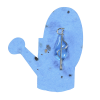 Additional Image 3 - a blue watering can with a spout