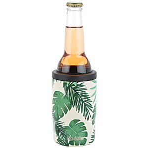 Additional Image 3 - a bottle of beer with a green and white patterned cover