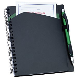 Additional Image 3 - a black notebook with a pen