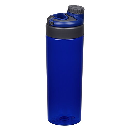 Additional Image 2 - a blue water bottle with a black lid