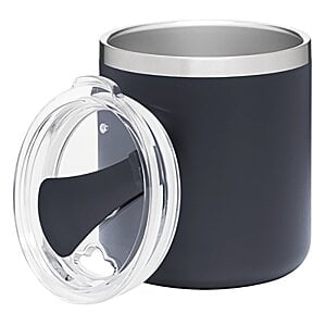 Additional Image 2 - a black and white cup with a lid