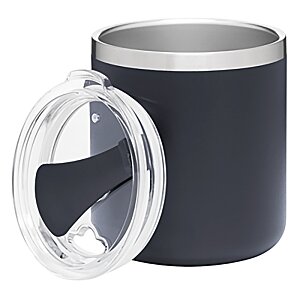 Additional Image 1 - a black and white mug with a lid