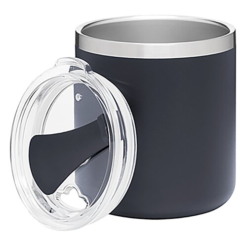 Additional Image 2 - a black and white mug with a lid