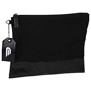Additional Image 3 - a black zipper pouch with a keychain