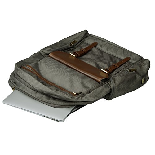 Additional Image 3 - a grey bag with a brown handle