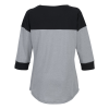 View Image 2 of 3 of New Era Heritage Blend 3/4 Sleeve Baseball Tee - Ladies' - Embroidered